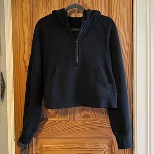 NWOT Lululemon Scuba Oversized Half-zip Hoodie • XS/S • Black